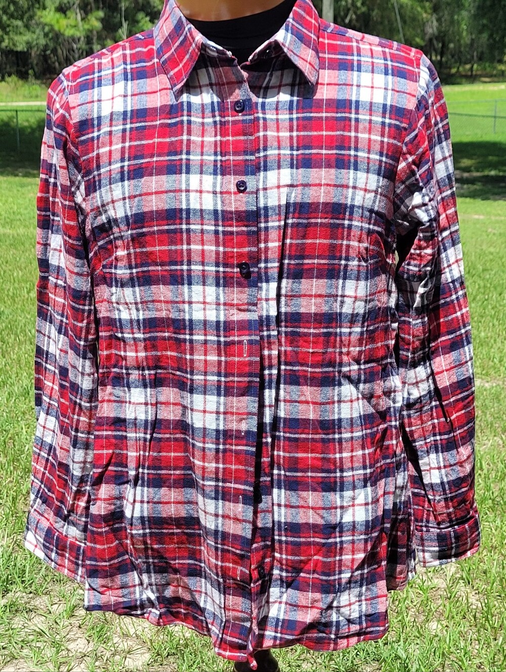 Ellos Flannel Long Sleeve Shirt ❤️ NWOT & Gorgeous!! Size M (14/16) Torrid Like